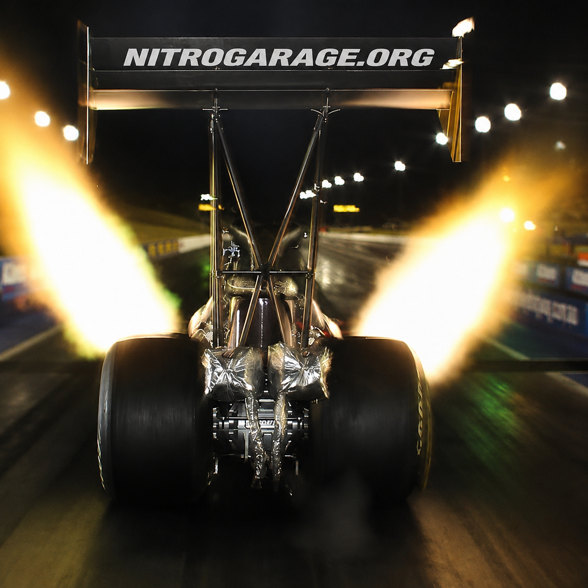 A real Top Fuel Dragster